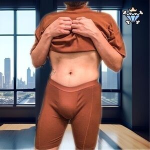 ASOS DESIGN MENS 2 PIECE SET OVERSIZED RIBBED TEE WITH RIBBED BIKER SHORTS SMALL